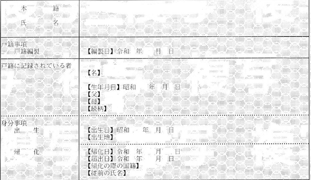 帰化後の戸籍謄本を見本付きで解説｜戸籍に記載される内容は？